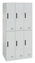 S-LINE 906 skříň 6-boxová, 1850x900x500 mm, šedá/úchytka antracit